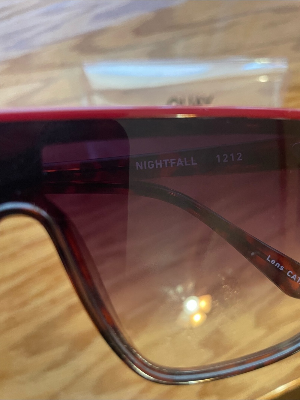 Quay Nightfall Red Top Tortoise Shell Sunglasses - Picture 8 of 15